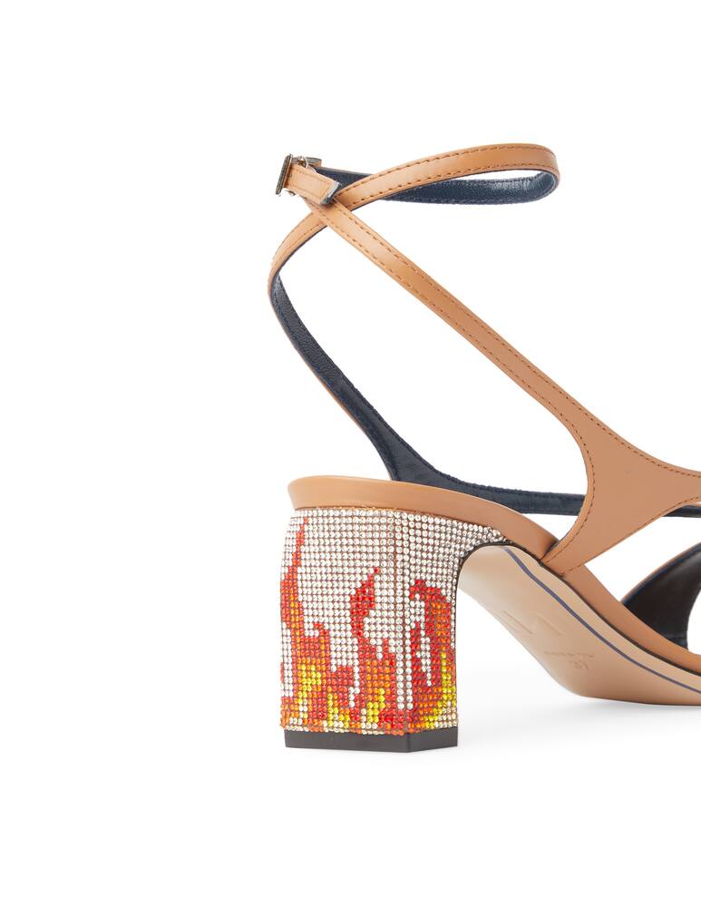 rinascente IINDACO Persefone leather heeled sandals