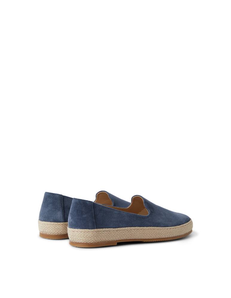 rinascente Brunos Ciabatta in suede punta tonda - blu