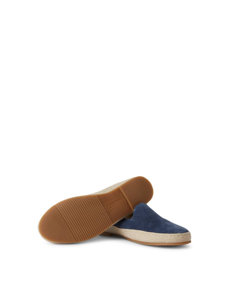 rinascente Brunos Ciabatta in suede punta tonda - blu