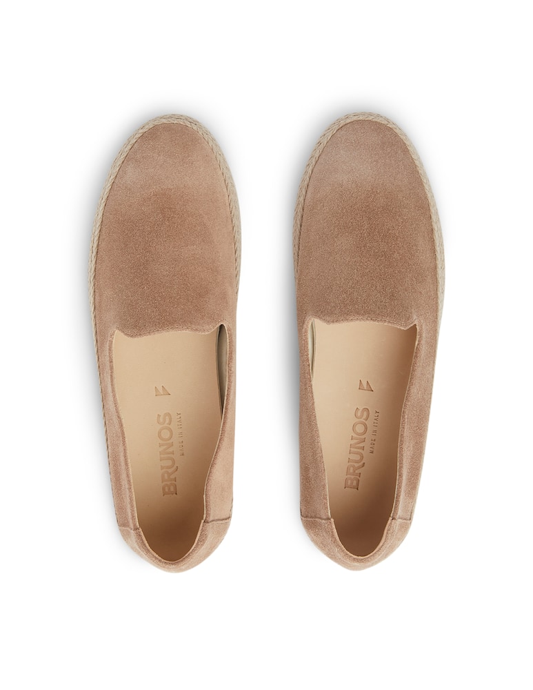 rinascente Brunos Ciabatta in suede punta tonda - grigio