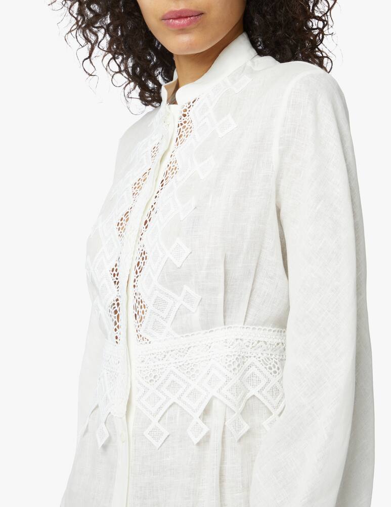 rinascente Ermanno Scervino Chemisier in lino - bianco