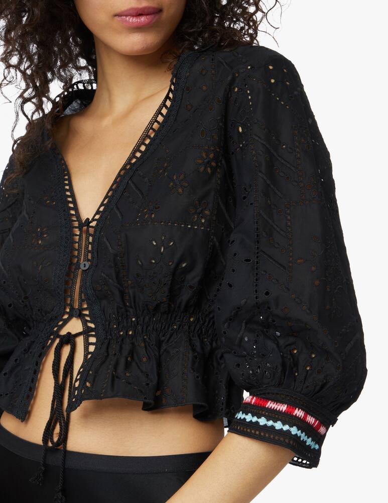 rinascente Ermanno Scervino Cotton top - black