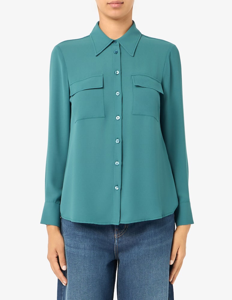 rinascente Elizabeth Ascot Camicia in viscosa con tasche