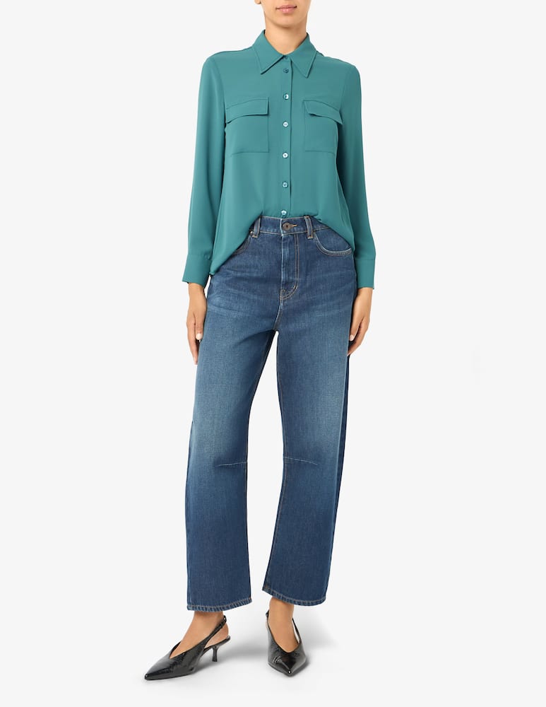 rinascente Elizabeth Ascot Camicia in viscosa con tasche