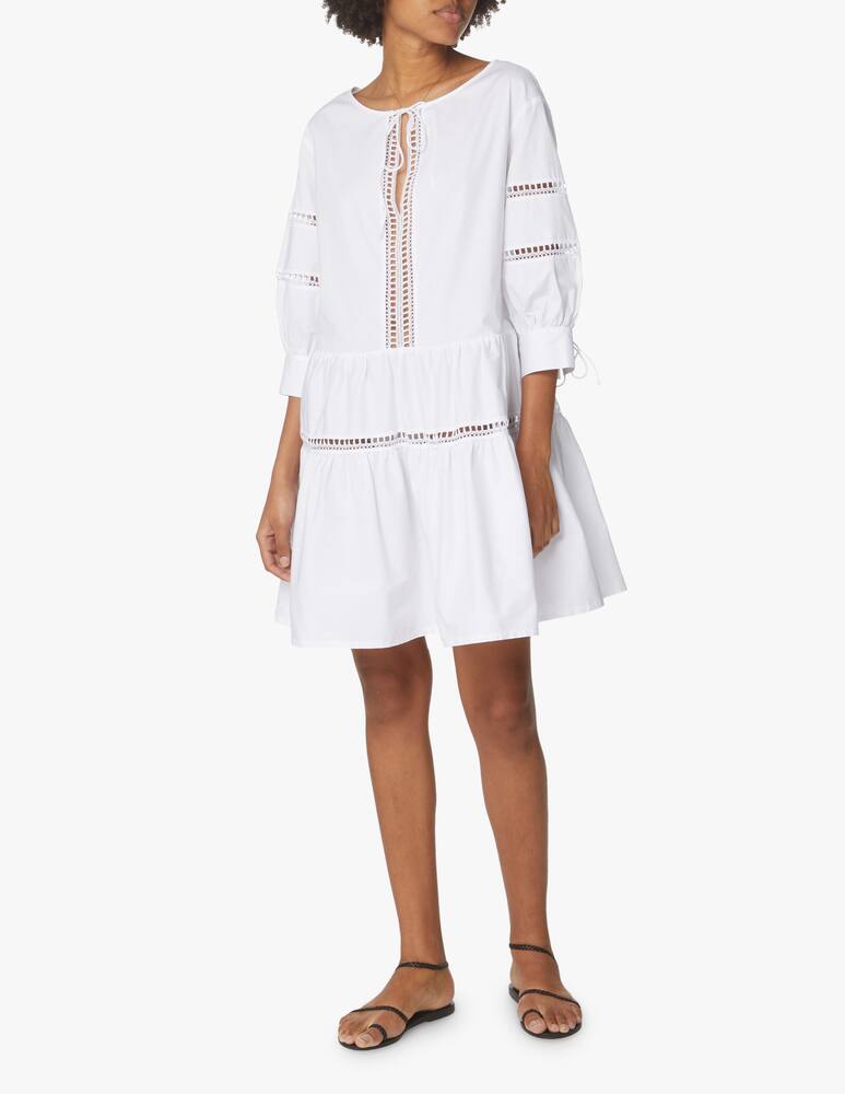 rinascente Ermanno Scervino Cotton beach cover up - white