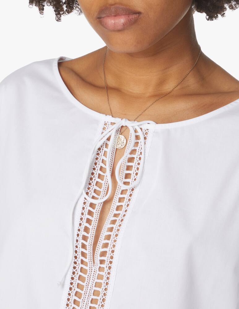 rinascente Ermanno Scervino Cotton beach cover up - white