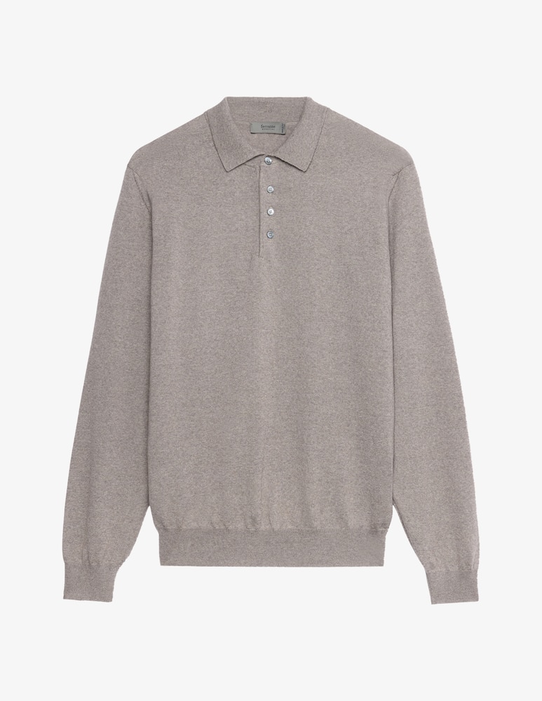 Ferrante Polo maniche lunghe in lana merino - immagine 1 Ferrante Polo maniche lunghe in lana merino - immagine 1