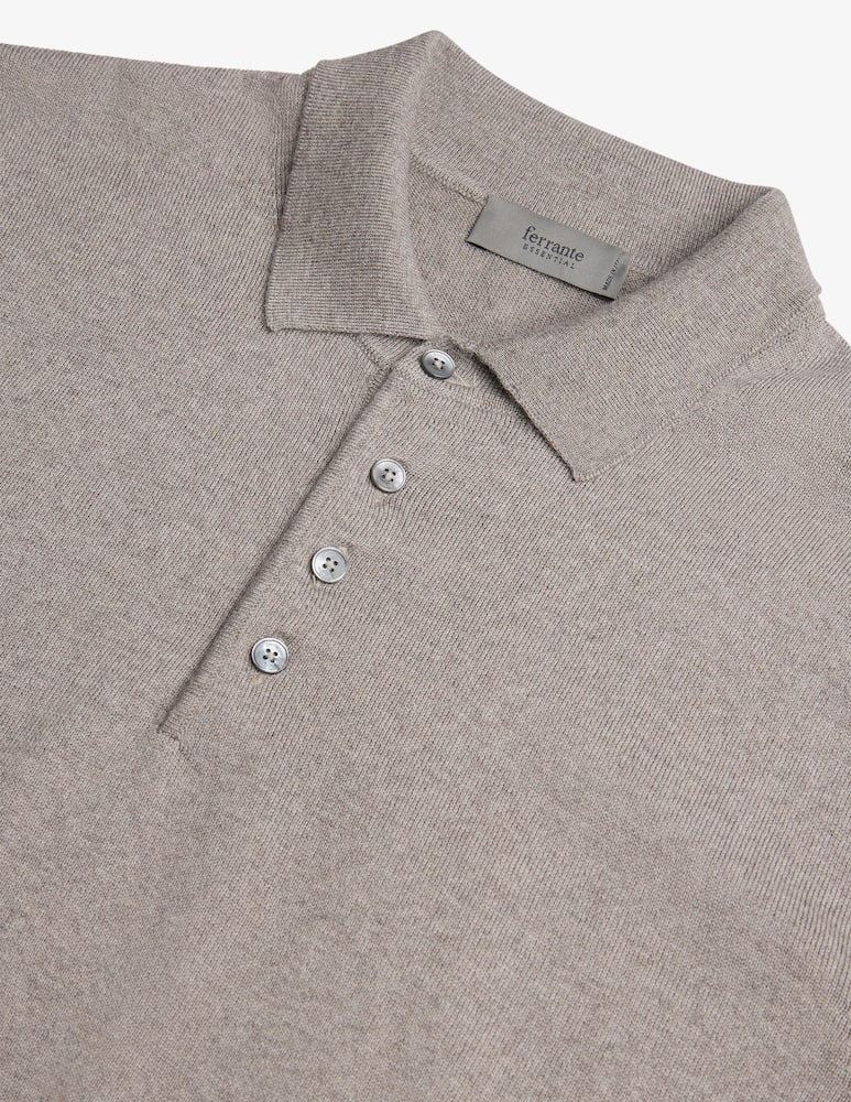 rinascente Ferrante Polo maniche lunghe in lana merino