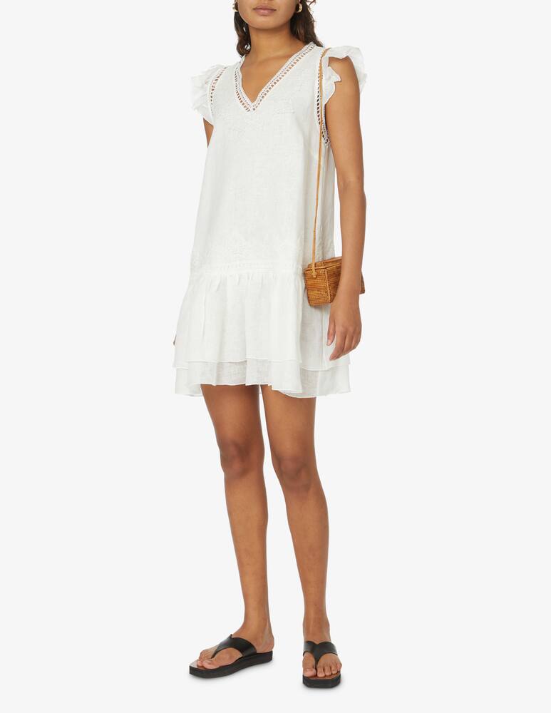 Ermanno Scervino Linen beach cover up - white - picture 1 Ermanno Scervino Linen beach cover up - white - picture 1