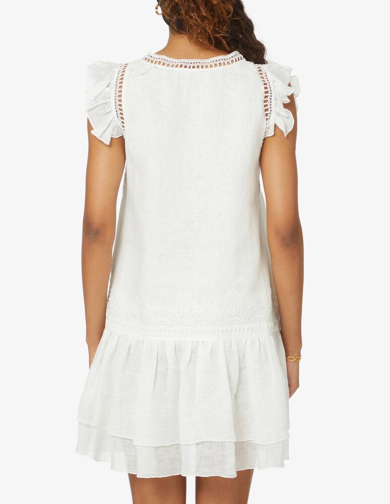 Ermanno Scervino Linen beach cover up - white - picture 3 Ermanno Scervino Linen beach cover up - white - picture 3