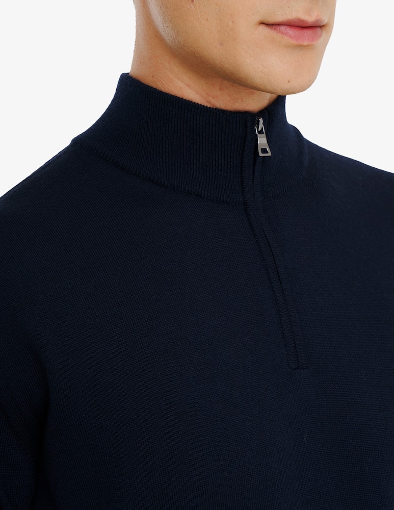 Ferrante Maglia mezza zip in lana merino - immagine 4 Ferrante Maglia mezza zip in lana merino - immagine 4