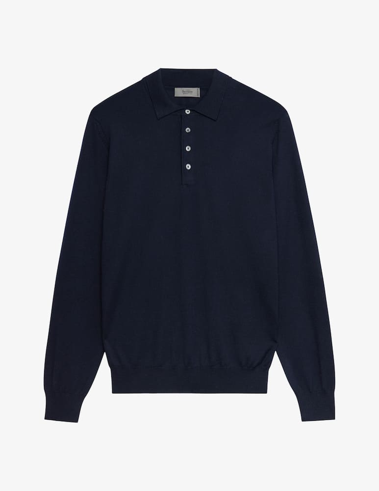 Ferrante Polo maniche lunghe in lana merino - immagine 1 Ferrante Polo maniche lunghe in lana merino - immagine 1