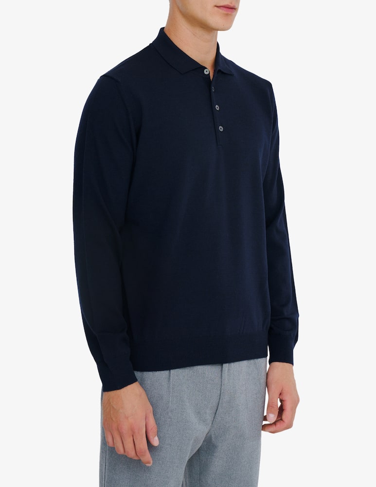Ferrante Polo maniche lunghe in lana merino - immagine 2 Ferrante Polo maniche lunghe in lana merino - immagine 2