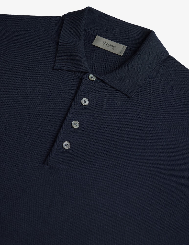 Ferrante Polo maniche lunghe in lana merino - immagine 5 Ferrante Polo maniche lunghe in lana merino - immagine 5