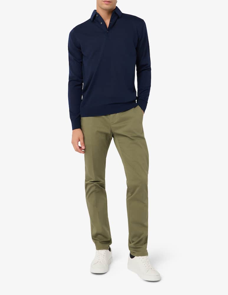 Ferrante Wool silk polo shirt - picture 2 Ferrante Wool silk polo shirt - picture 2