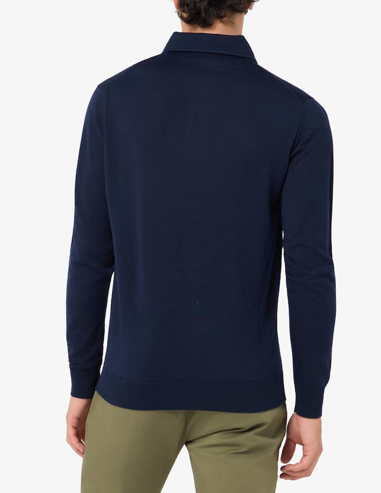 Ferrante Wool silk polo shirt - picture 3 Ferrante Wool silk polo shirt - picture 3