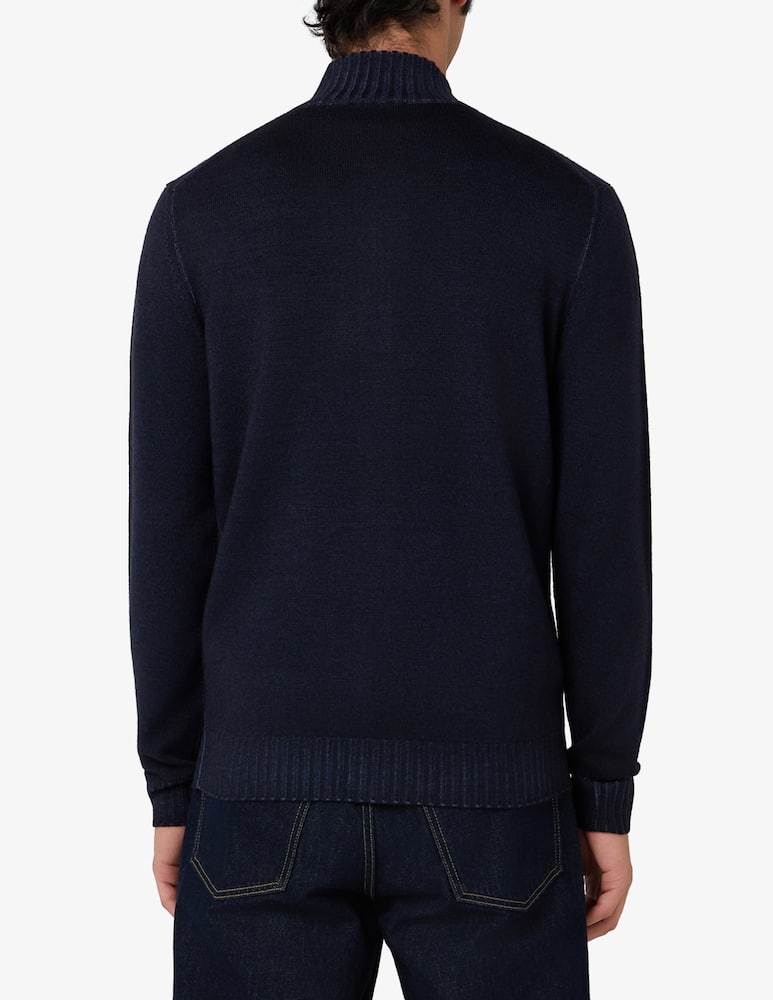 Ferrante Cardigan full zip in merino lavato - immagine 3 Ferrante Cardigan full zip in merino lavato - immagine 3