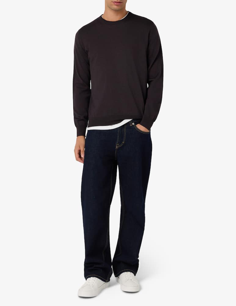 rinascente Ferrante Maglia girocollo in lana merino extrafine