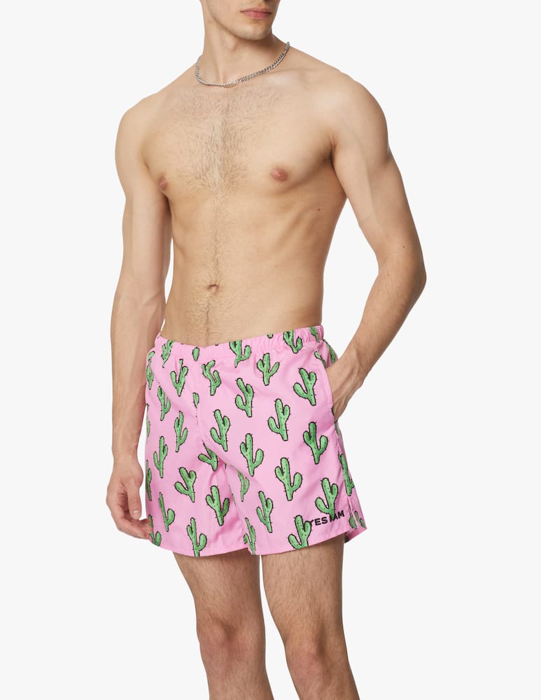 Yes I am Cactus swimshort - pink - picture 1 Yes I am Cactus swimshort - pink - picture 1