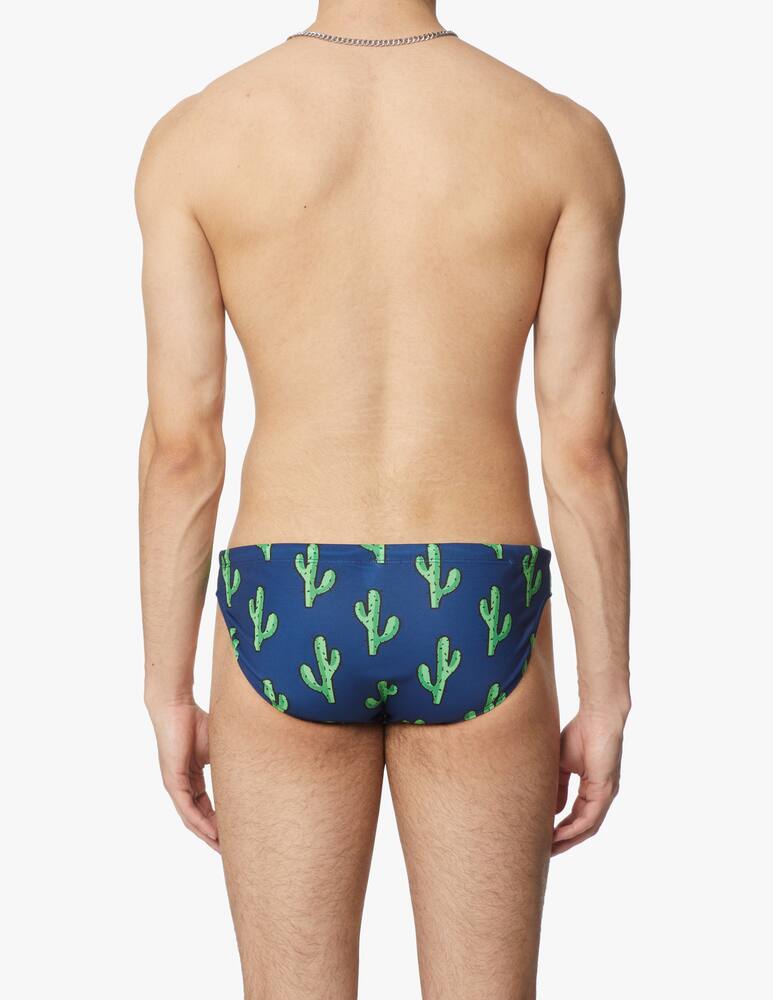 rinascente Yes I am Cactus swim brief - blue