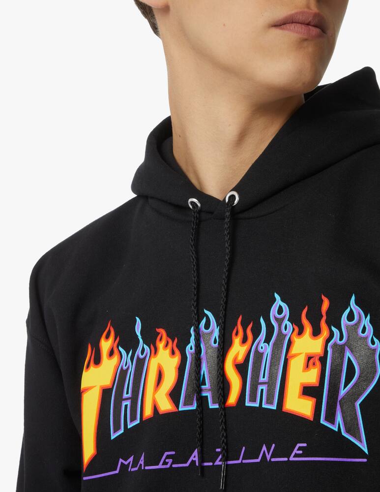 rinascente Thrasher Double flame sweatshirt - black