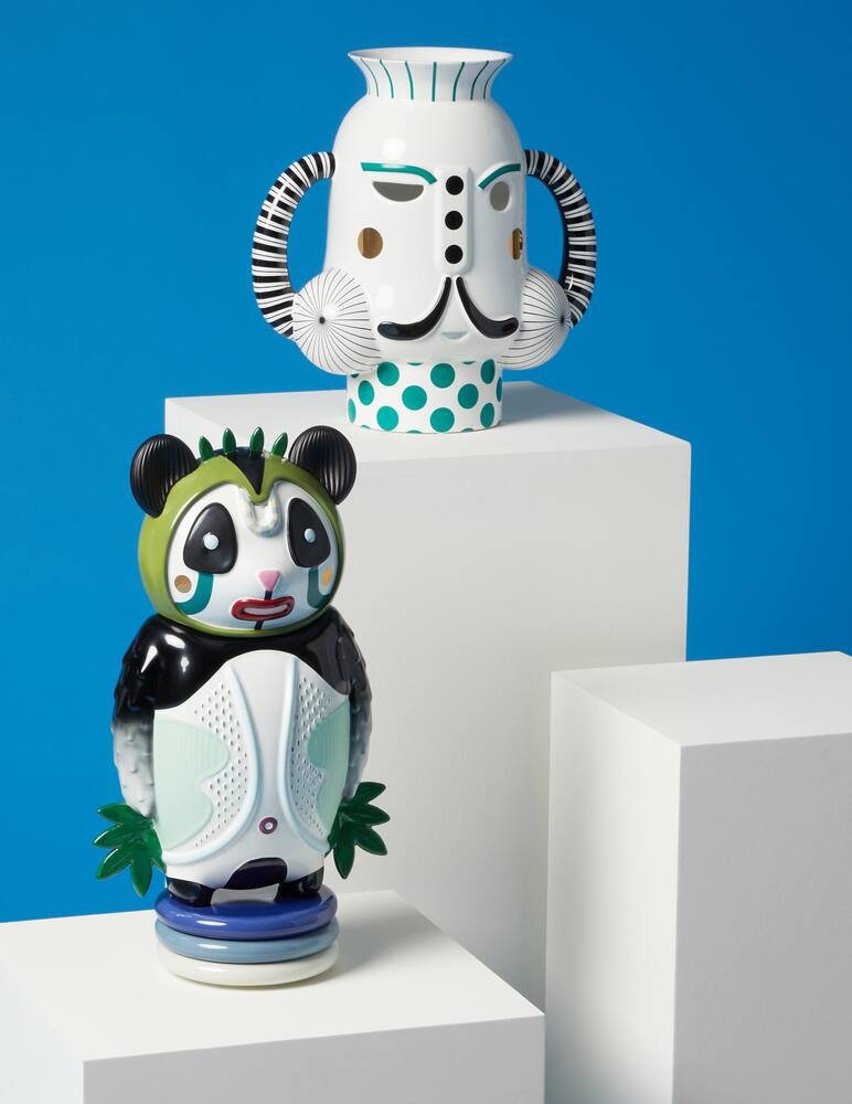 rinascente Bosa Scultura panda Bernardo - Multicolor