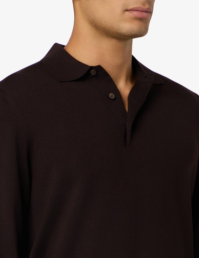 Gran Sasso Merino polo shirt - picture 4 Gran Sasso Merino polo shirt - picture 4