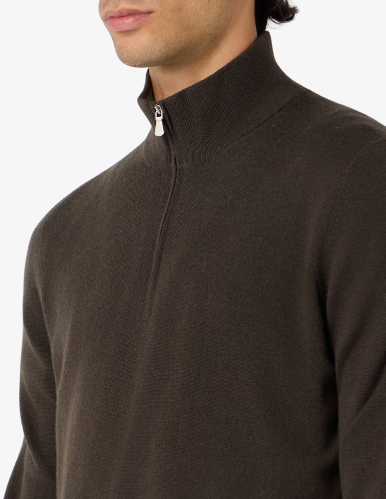 rinascente Gran Sasso Maglia con zip in lana e cashmere
