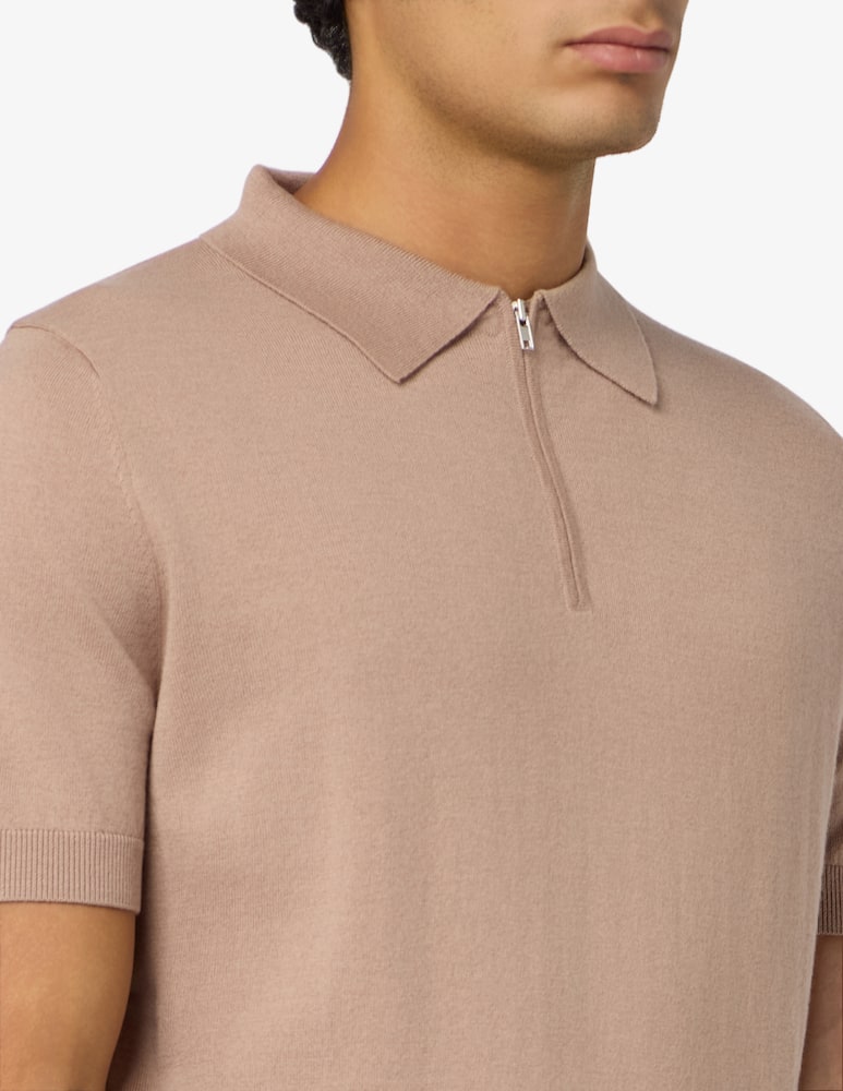 Misaky Polo manica corta in lana e seta con zip - immagine 4 Misaky Polo manica corta in lana e seta con zip - immagine 4