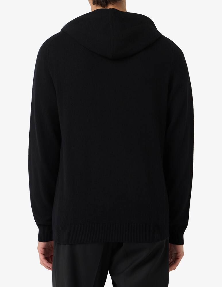 rinascente Misaky knit hooded zip cardigan