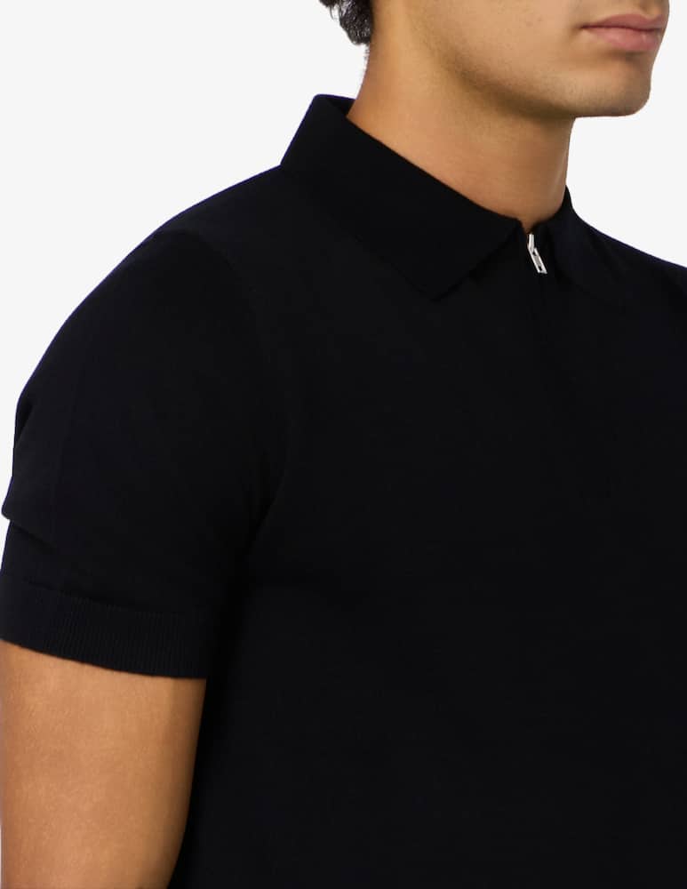 Misaky Polo manica corta in lana e seta con zip - immagine 4 Misaky Polo manica corta in lana e seta con zip - immagine 4
