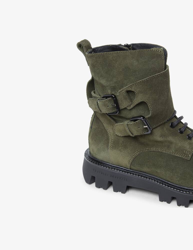 rinascente Fratelli Rossetti Square suede biker boots