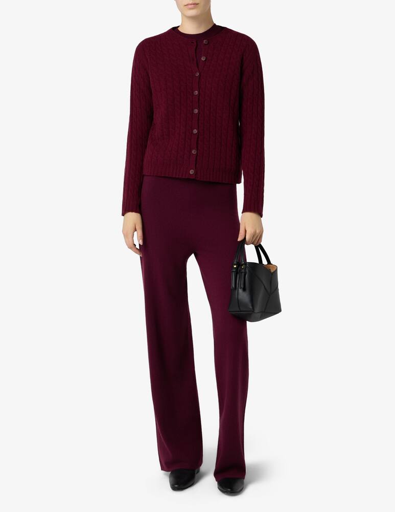 rinascente Elizabeth Ascot Cardigan in lana intrecciata