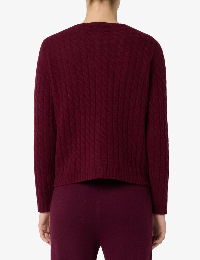 rinascente Elizabeth Ascot Cardigan in lana intrecciata