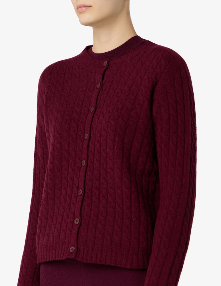 Elizabeth Ascot Cardigan in lana intrecciata - immagine 4 Elizabeth Ascot Cardigan in lana intrecciata - immagine 4