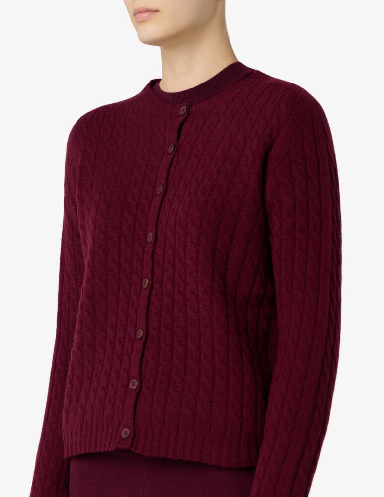 rinascente Elizabeth Ascot Cardigan in lana intrecciata