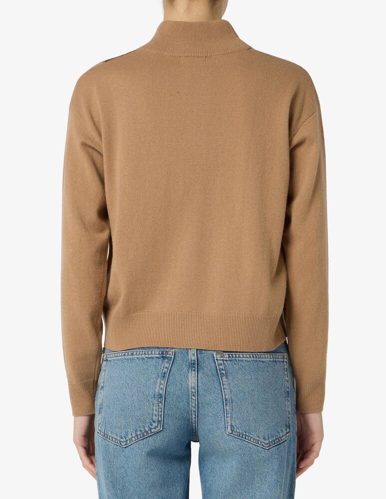 rinascente Elizabeth Ascot Argyle turtle neck sweater