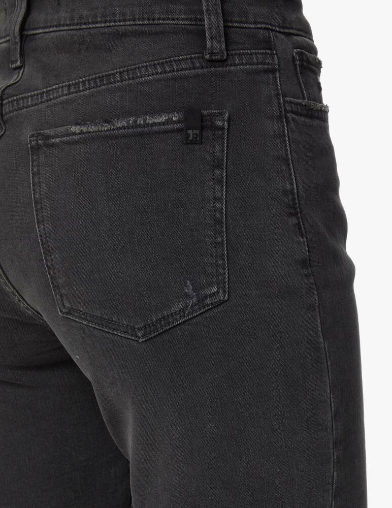 rinascente Joe's Jeans The 9 High rise fringed bermuda shorts - black