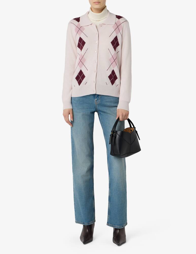 rinascente Elizabeth Ascot Cardigan polo con motivo argyle