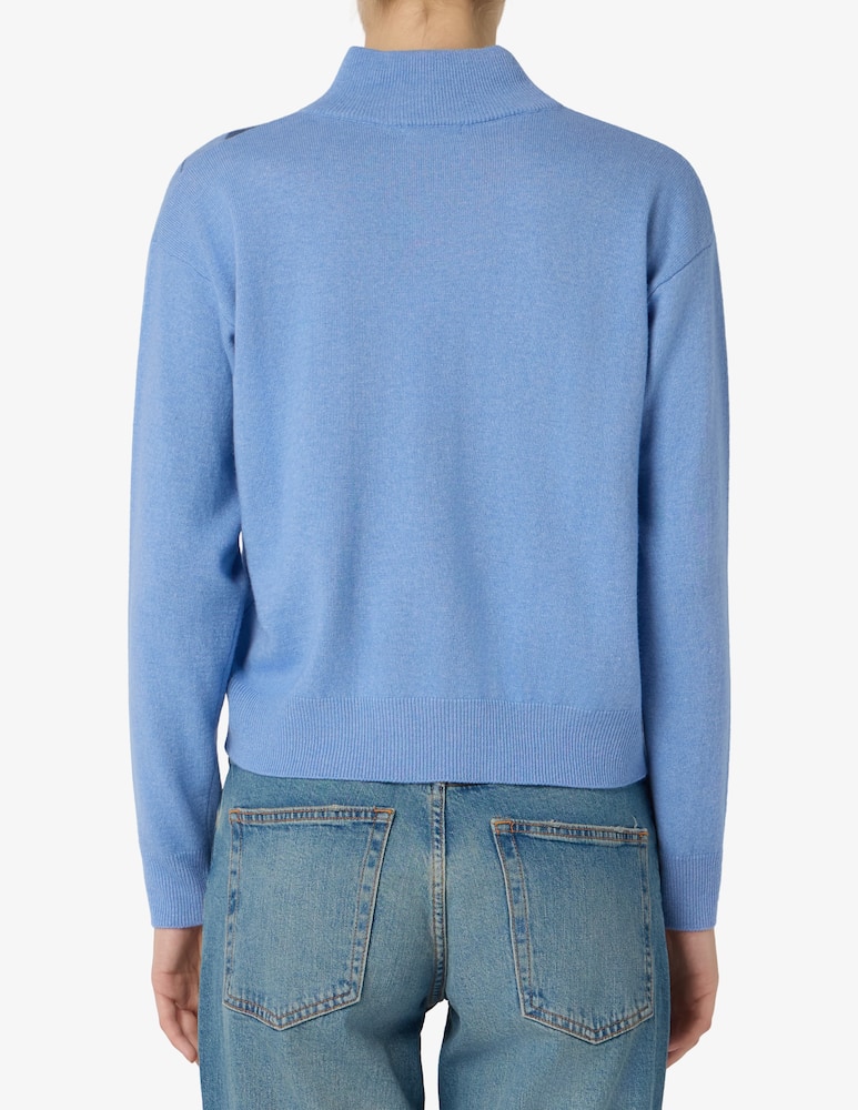 rinascente Elizabeth Ascot Argyle turtle neck sweater