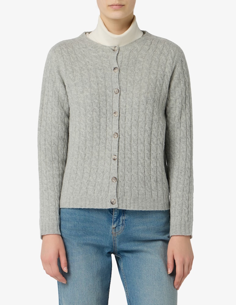 rinascente Elizabeth Ascot Cable knit cardigan