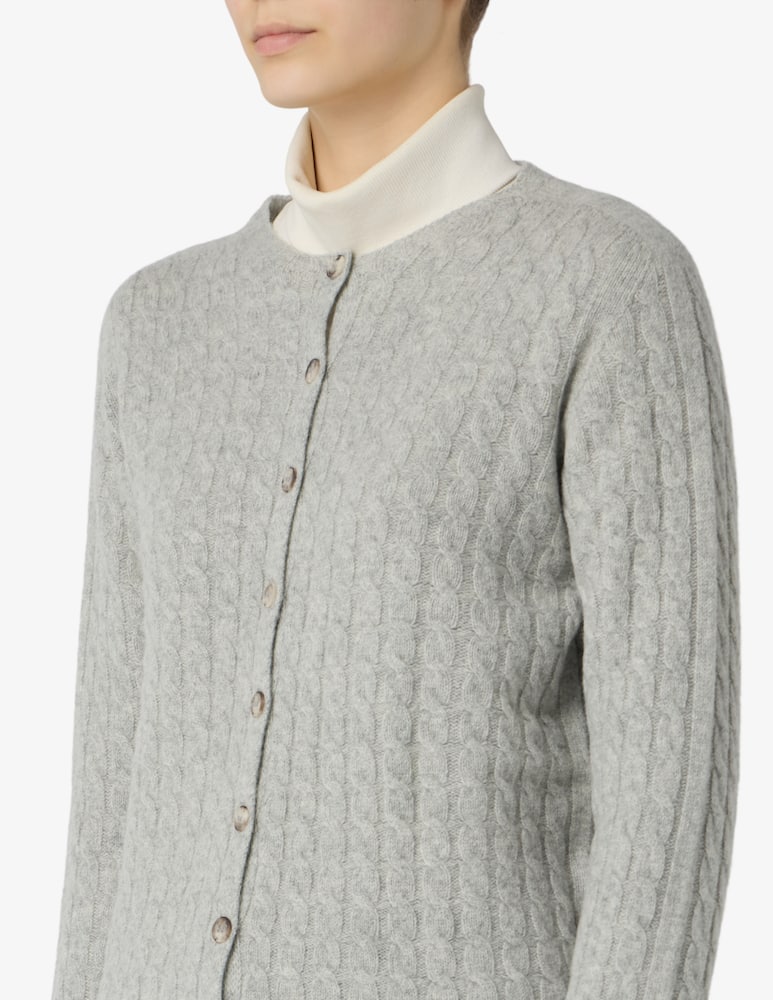 Elizabeth Ascot Cardigan in lana intrecciata - immagine 4 Elizabeth Ascot Cardigan in lana intrecciata - immagine 4