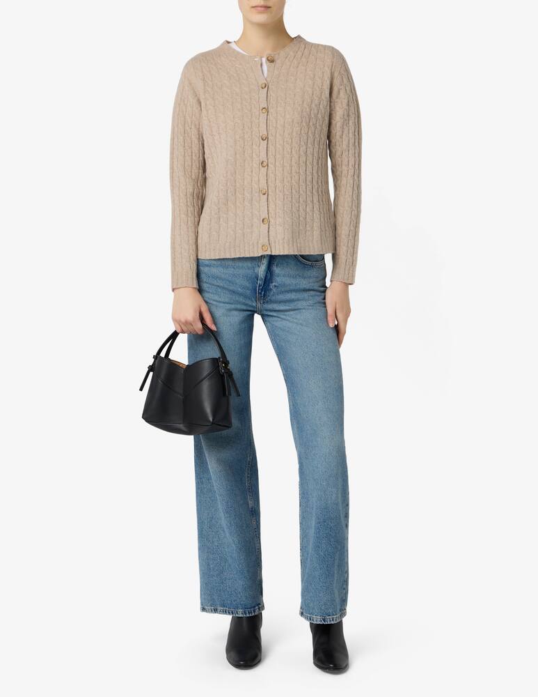 rinascente Elizabeth Ascot Cardigan in lana intrecciata