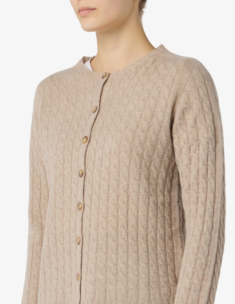 Elizabeth Ascot Cardigan in lana intrecciata - immagine 4 Elizabeth Ascot Cardigan in lana intrecciata - immagine 4