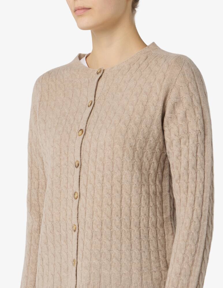 rinascente Elizabeth Ascot Cardigan in lana intrecciata