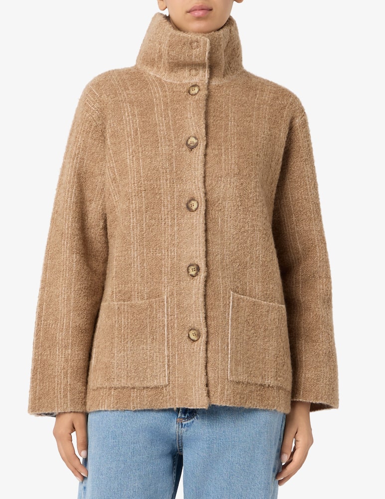 rinascente Elizabeth Ascot Textured button-up jacket