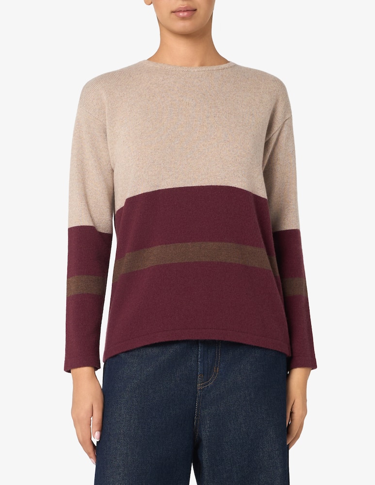 Elizabeth Ascot Maglione a righe tricolore - immagine 1 Elizabeth Ascot Maglione a righe tricolore - immagine 1