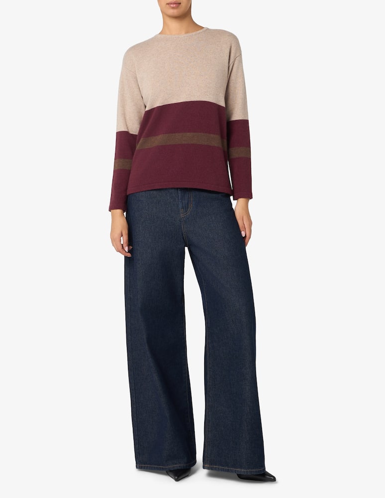 Elizabeth Ascot Maglione a righe tricolore - immagine 2 Elizabeth Ascot Maglione a righe tricolore - immagine 2