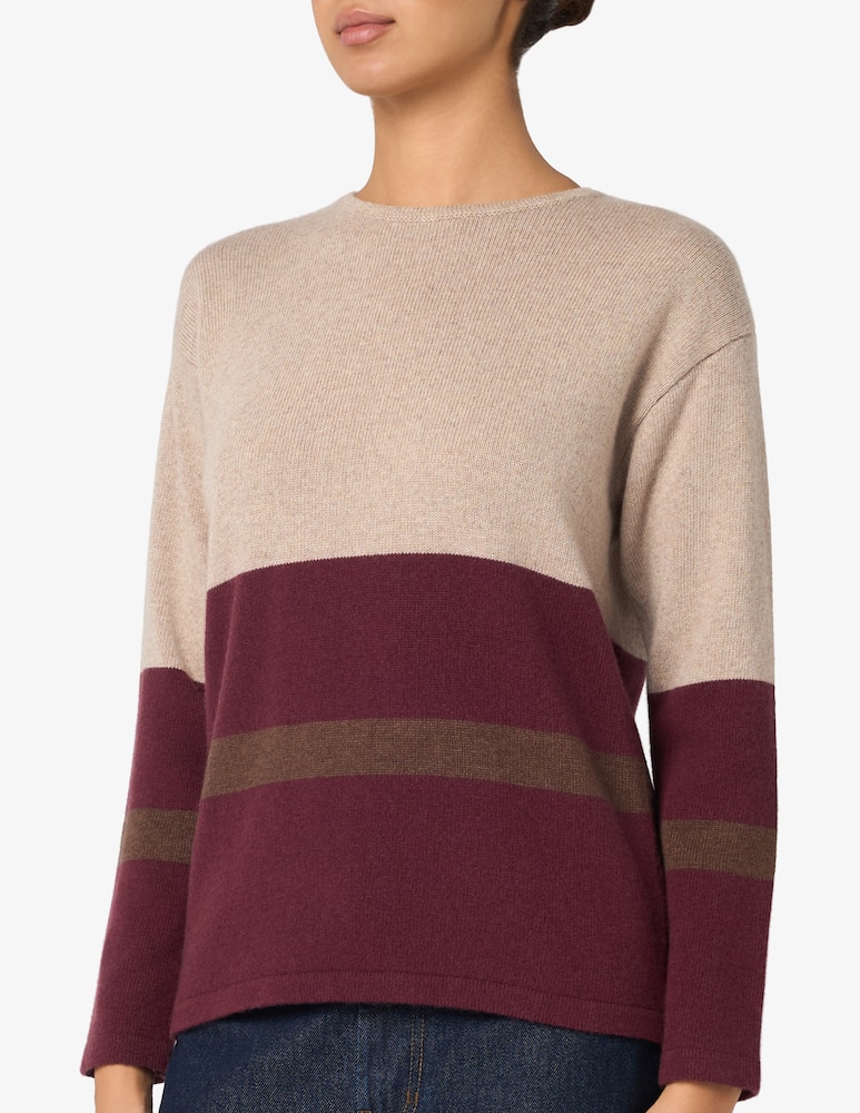 Elizabeth Ascot Maglione a righe tricolore - immagine 4 Elizabeth Ascot Maglione a righe tricolore - immagine 4