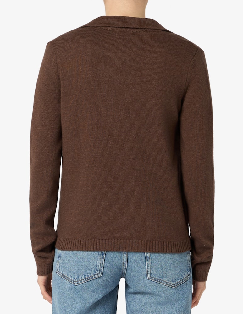 rinascente Elizabeth Ascot Polo collar knitted jumper